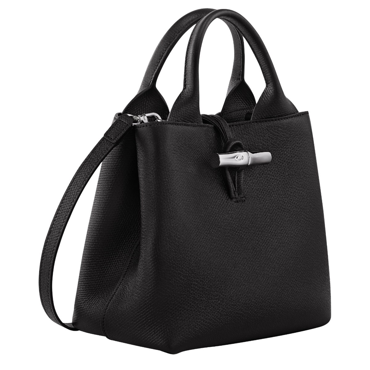 Buy Longchamp Le Roseau S Handbag Black in Saudi Arabia
